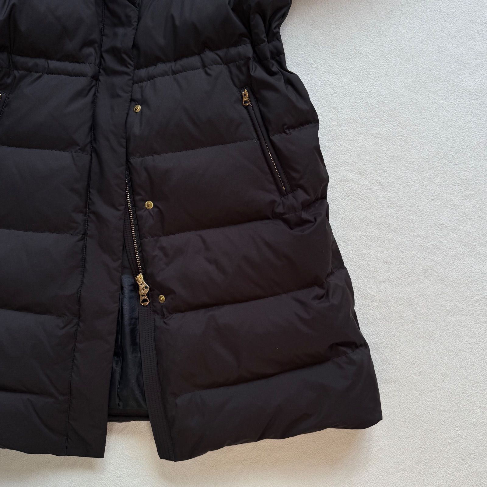 良品・名作・38✨イエナ タフタ ロング ダウンコート フォックスファー