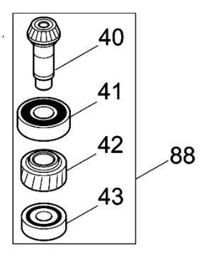 マキタ makita 充電式シャーレンチ WT310DZK 用 ギヤアッセンブリ 134790-4 部品 修理 補給 パーツ 鉄骨 ボルト ナット 締付