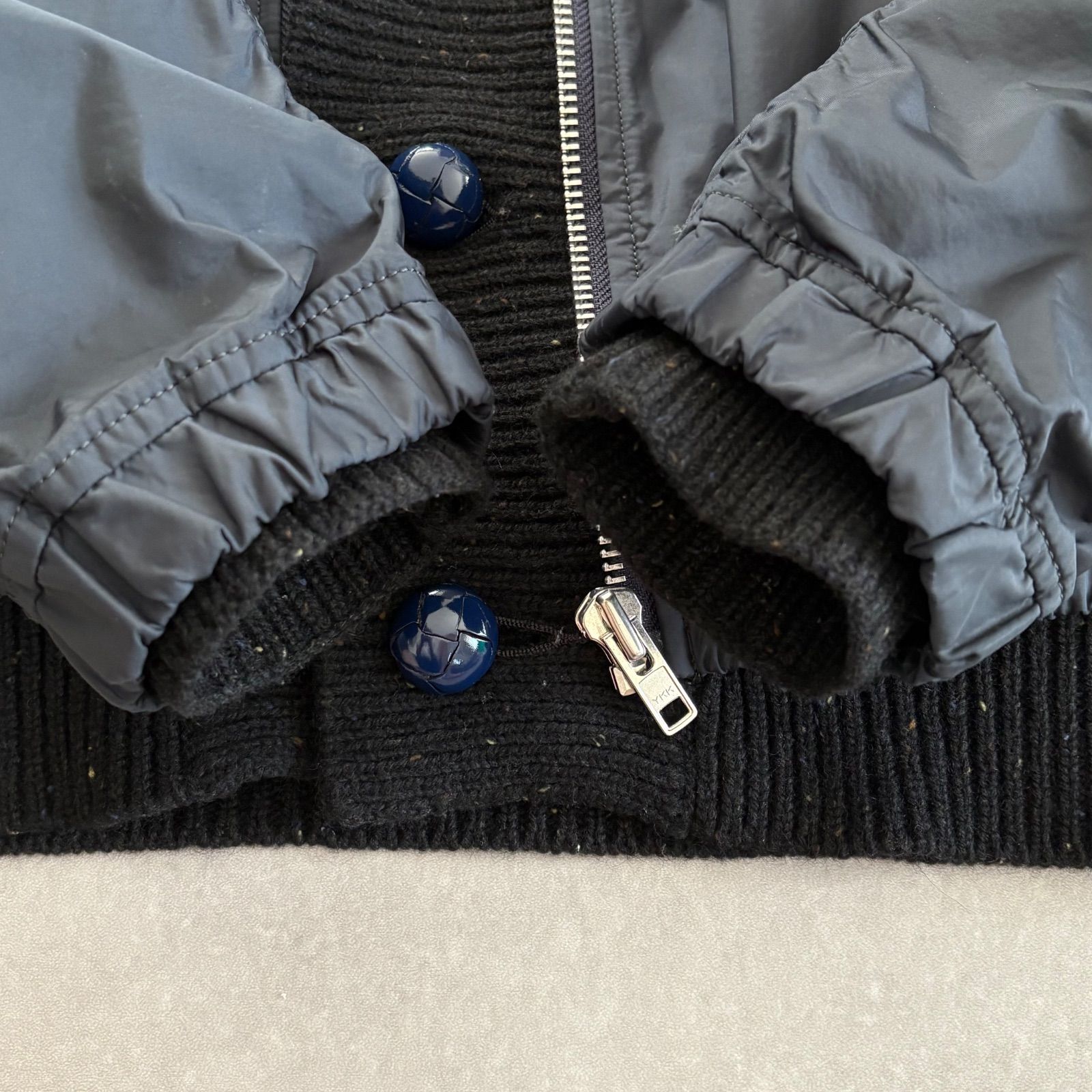 sacai サカイ ドッキングフライトジャケット 再構築 アンゴラ混 日本製