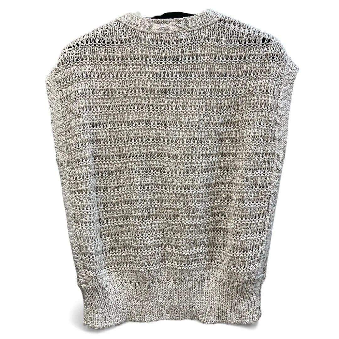 23区 ニジュウサンク テープミックススカシドルマリンニットベスト サイズ32 P5 B75〜73 生成り色 ベージュ 定価 ¥19910円 25年製 NO 214-5 KR.WS. 麻混 5B Vネック レディース 夏 ゴーゴー古着マルイ草加店2367