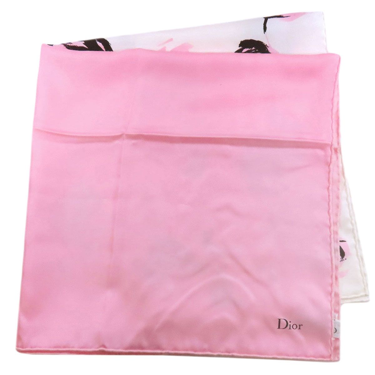 Christian Dior クリスチャンディオール フラワーモチーフ スカーフ CHRISTIAN ショップ DIOR クリスチャンディオール フラワー柄 スカーフ