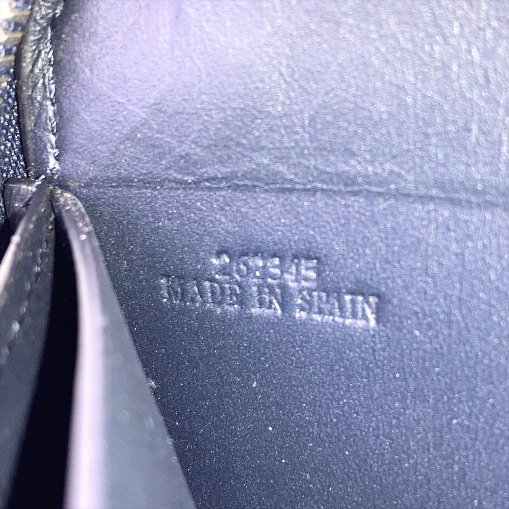 ロエベ LOEWE ジップアラウンド ウォレット 長財布 カーフ ネイビー