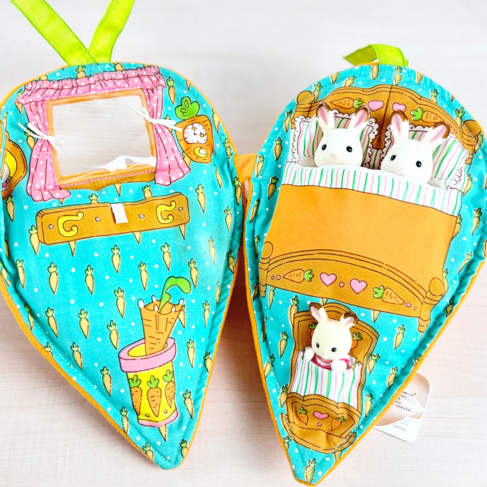 稀少 シルバニアファミリー 海外版 キャロットハウス にんじんのおうち キャリーバッグ