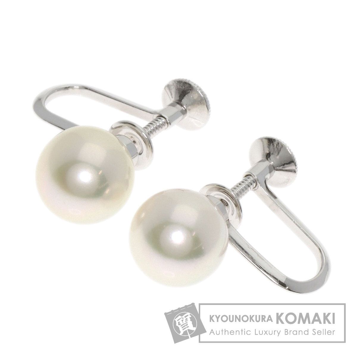 MIKIMOTO ミキモト パール 真珠 イヤリング K14WG レディース [中古  