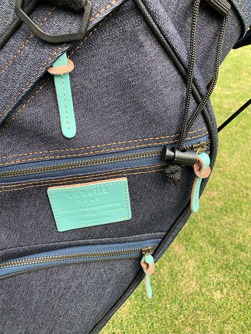 限定カラー ラヘラ ゴルフ L-510 デニム スタンド キャディバッグ