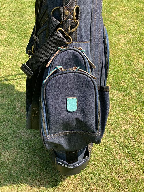 限定カラー ラヘラ ゴルフ L-510 デニム スタンド キャディバッグ