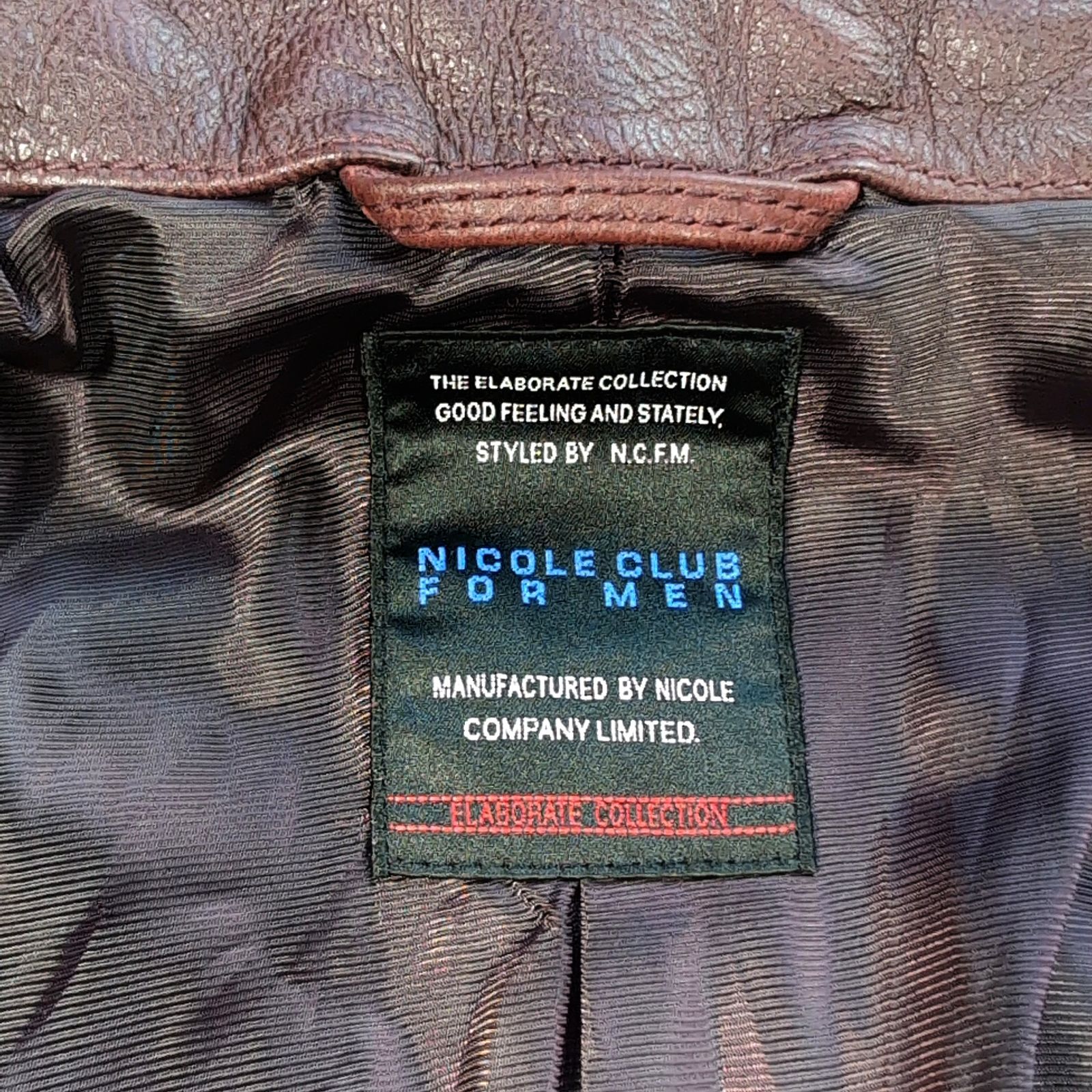 00s y2k NICOLE CLUB FOR MEN archive シングルライダースジャケット