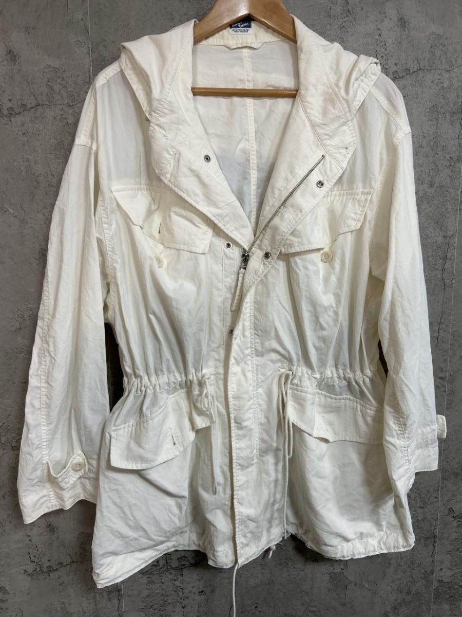 ARMY TWILL アーミーツイル ロング丈 マウンテンパーカー ミリタリー ジャケット sizeF 白 レディース