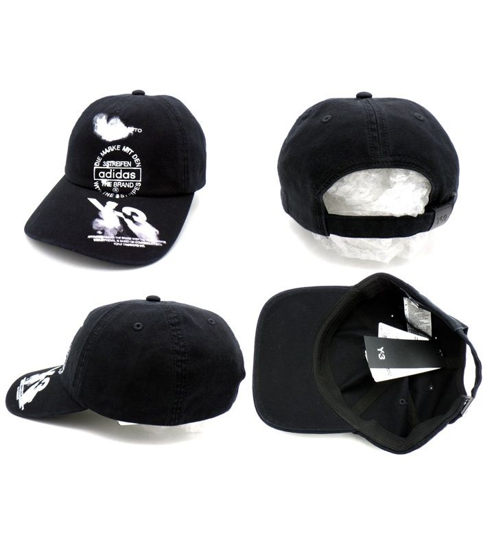 ワイスリー Y-3 Y-3 GRAPHIC CAP KC3339 グラフィック ロゴ ベースボール キャップ 45069