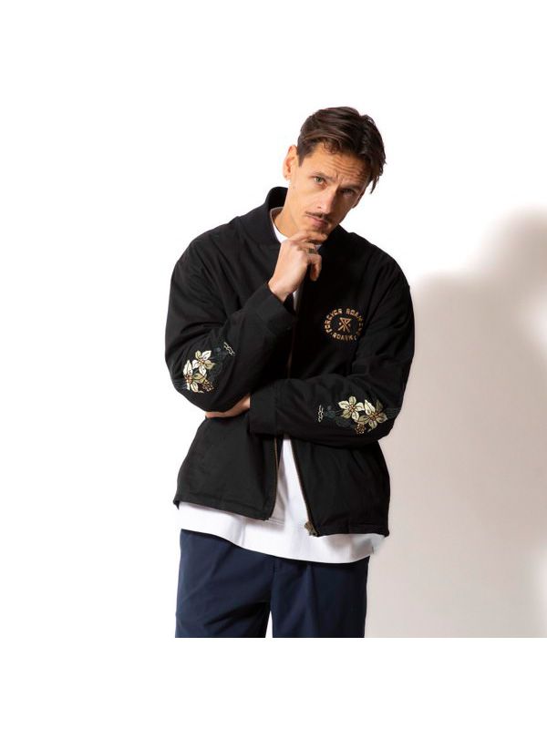 ROARK REVIVAL ロアーク ジャケット ボンバージャケット 裏フリース フライト ボマー 刺繍 トラ 虎 RJJ1153 FOREVER ROAMING BOMBER JACKET ROARK REVIVAL ロアーク ジャケット ボンバージャケット 裏フリース