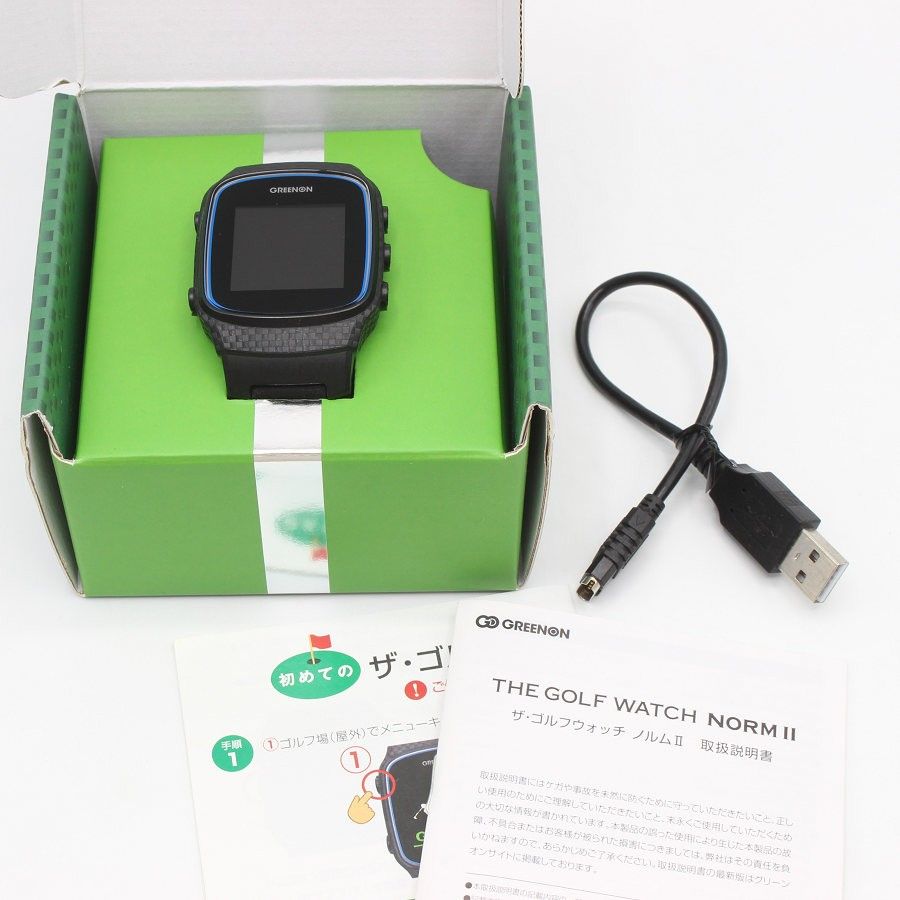グリーンオン ザ・ゴルフウォッチ ノルムII •2 ブラック グリーンオン