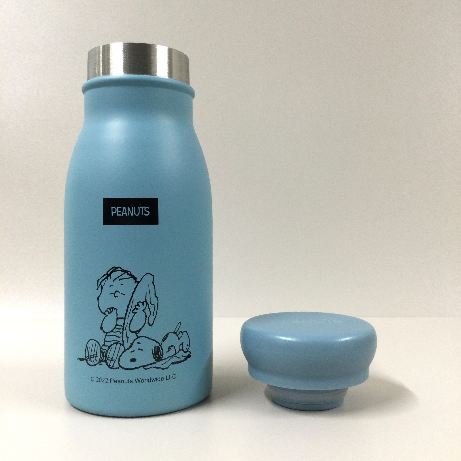 l087【新品・未使用】スヌーピー ステンレスボトル 200㎖ ブルー