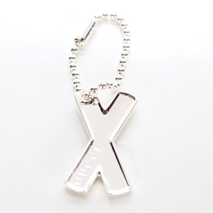 グッチ GUCCI 「X」チャーム ネックレス トップ 818781 J8400 8106