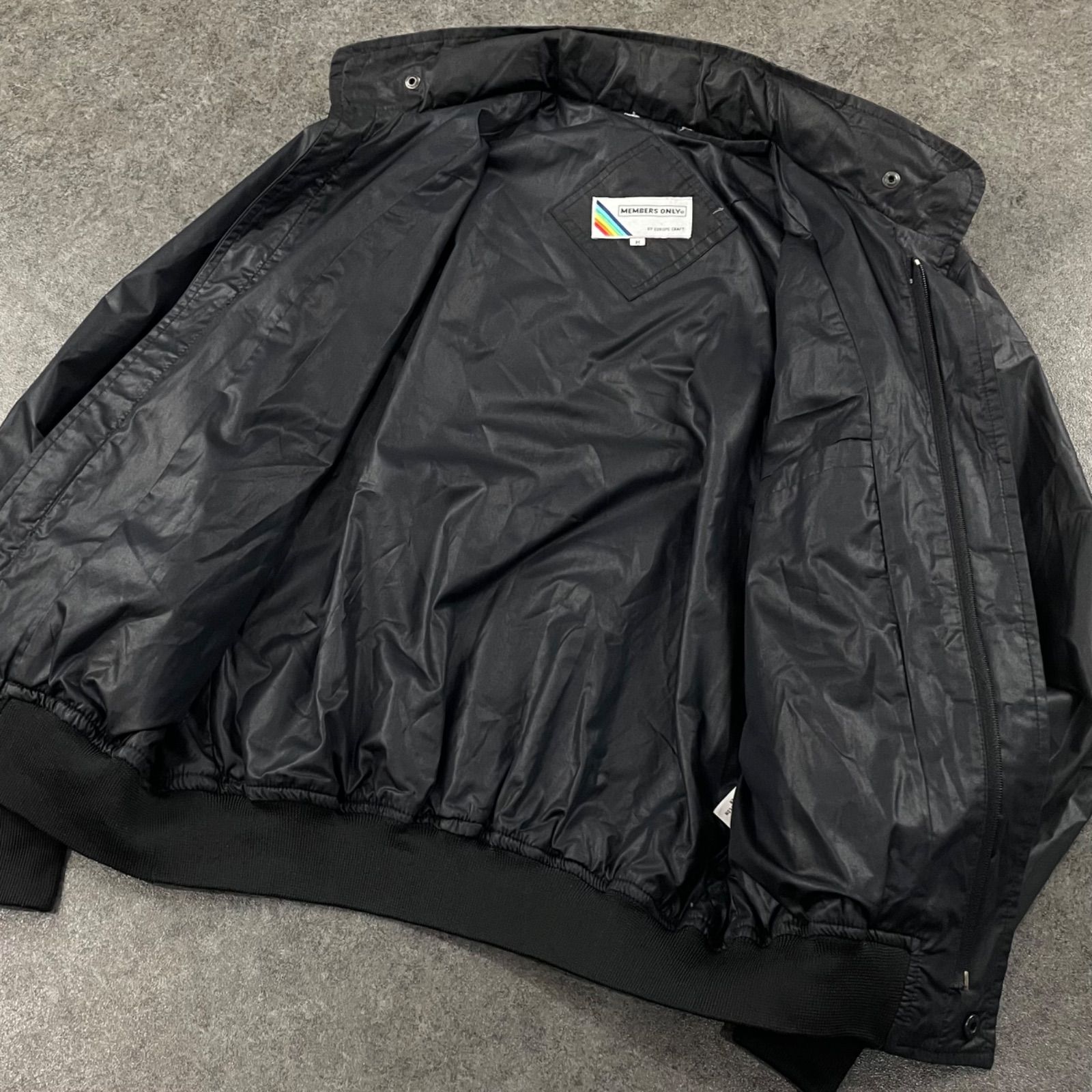 80s 90s Vintage Europe Craft Members Only Blouson Nylon Jacket 