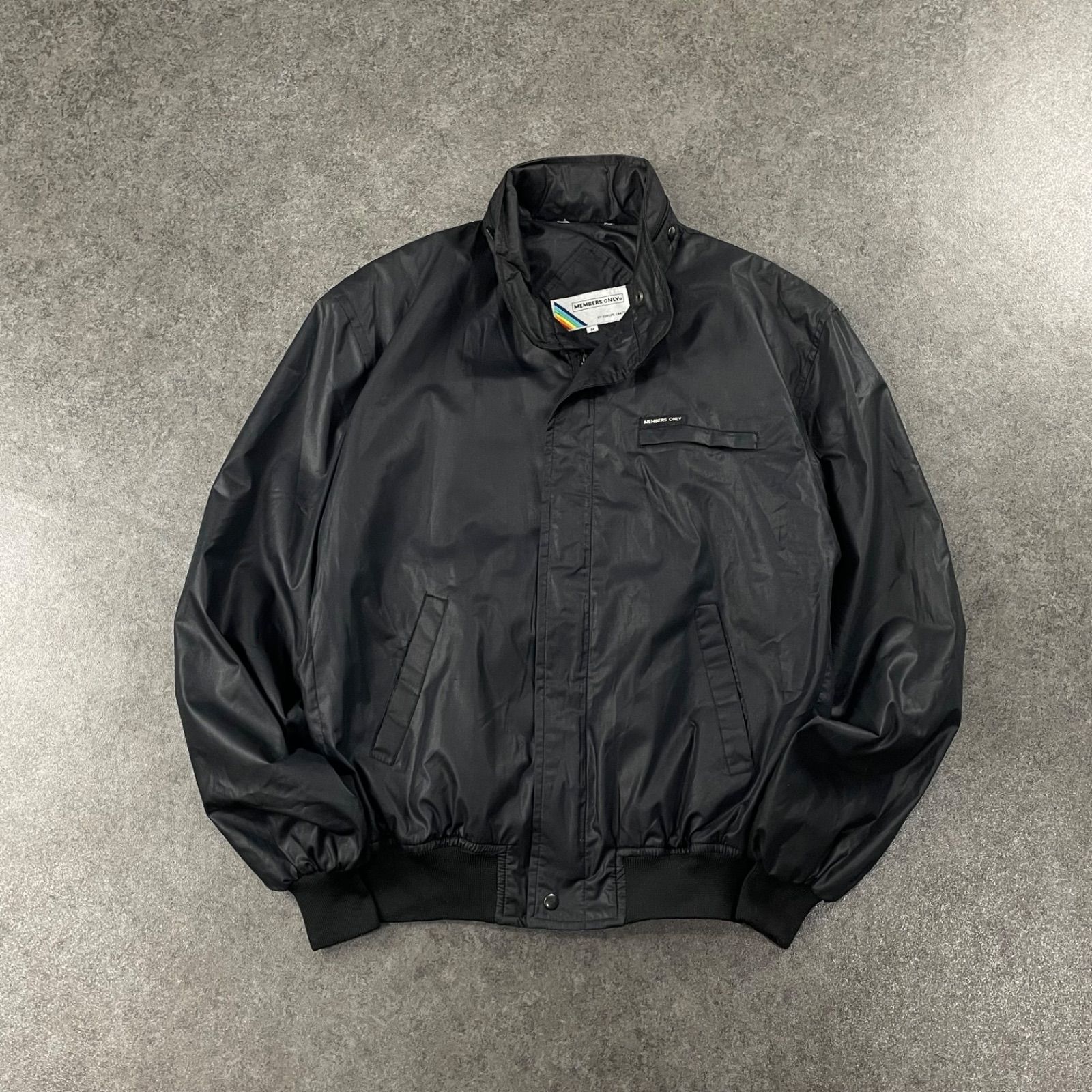 80s 90s Vintage Europe Craft Members Only Blouson Nylon Jacket 