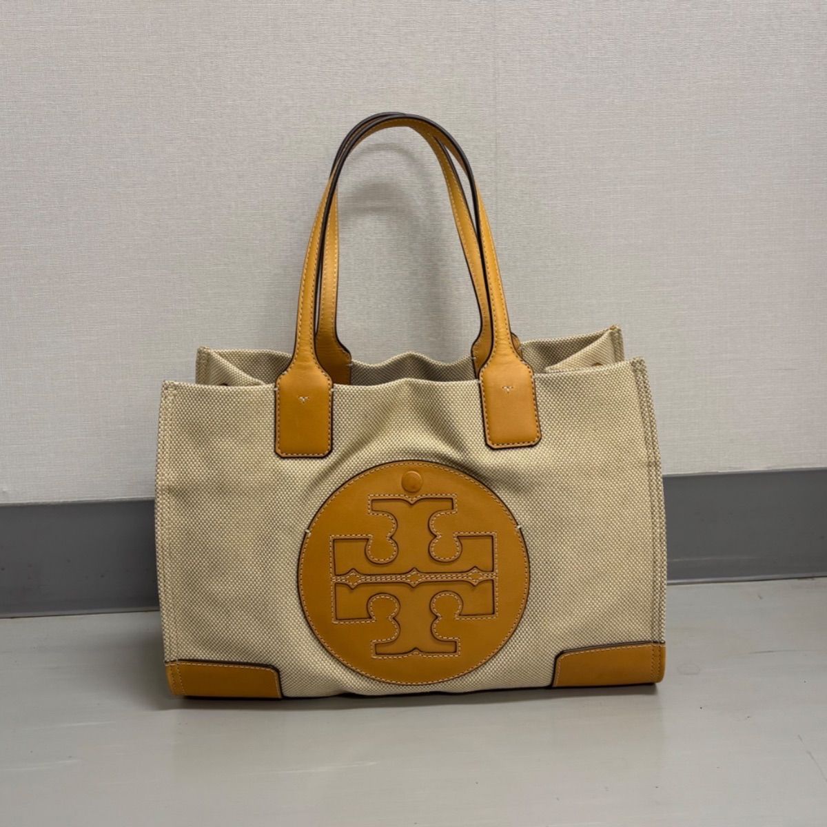 トリーバーチ Tory Burch トートバッグ ELLA キャンバス ベージュ ブラウン