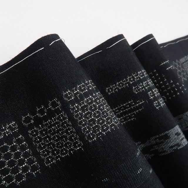 ❁tomihisa❁ 着物 正絹 心尽くして貴女に捧ぐいと美しき紬の物語 仕付け糸付 結城紬 7130