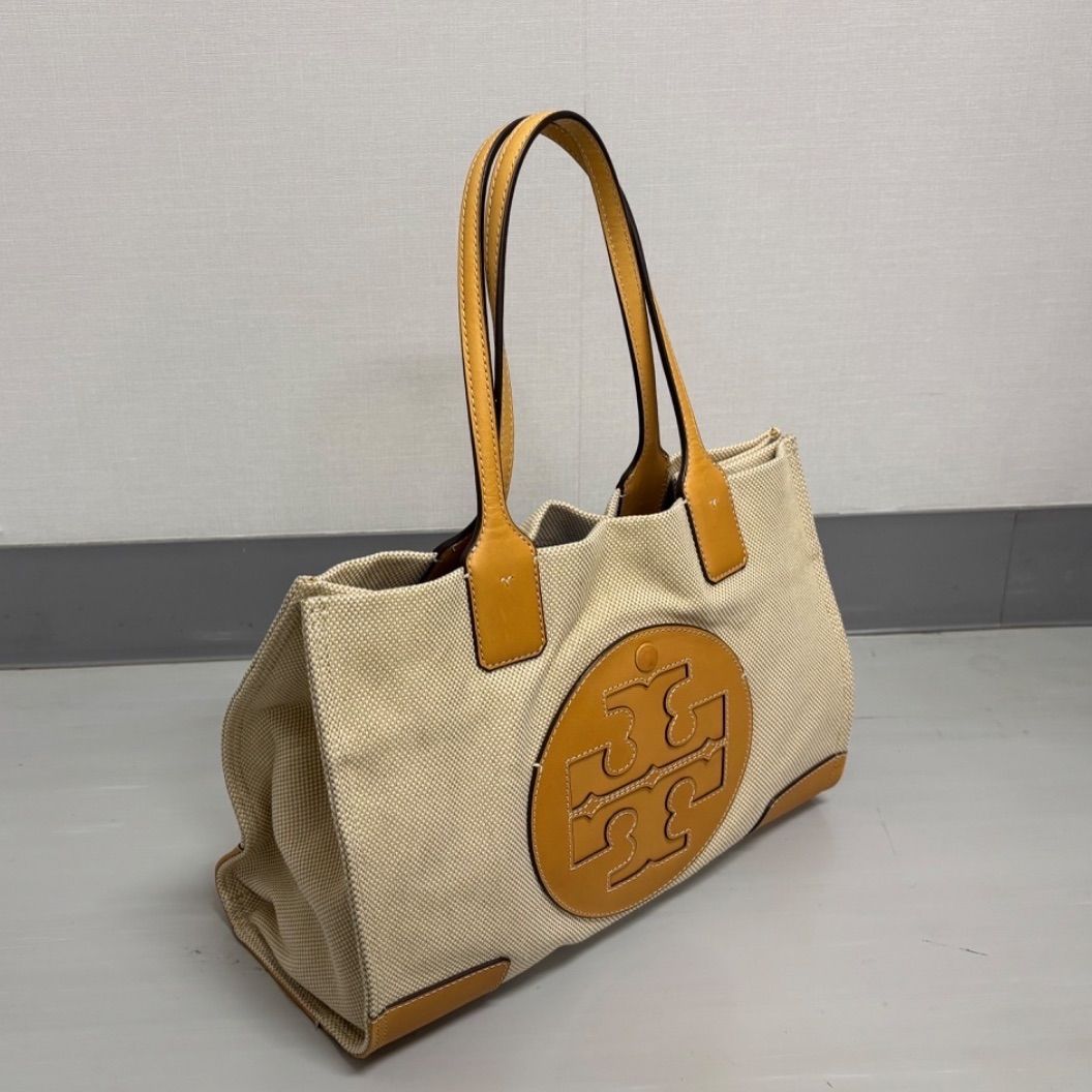 トリーバーチ Tory Burch トートバッグ ELLA キャンバス ベージュ ブラウン