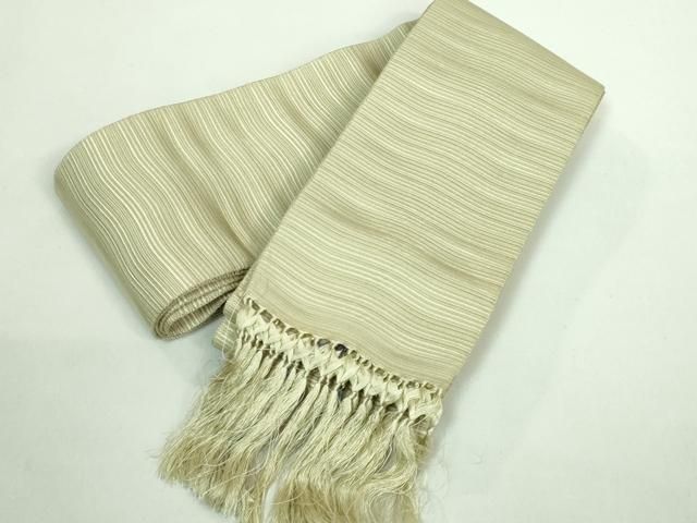 平和屋着物 上 男性 本場筑前博多織 両面 角帯 西村織物 証紙付き DZAB0920kh5