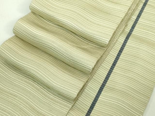 平和屋着物 上 男性 本場筑前博多織 両面 角帯 西村織物 証紙付き DZAB0920kh5