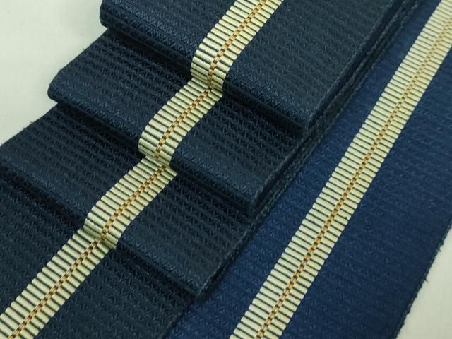 平和屋着物 上 男性 本場筑前博多織 角帯 間道 DZAB0921kh5