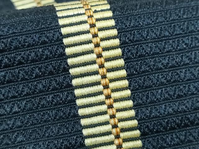 平和屋着物□極上 男性 本場筑前博多織 角帯 間道 逸品 DZAB0921kh5