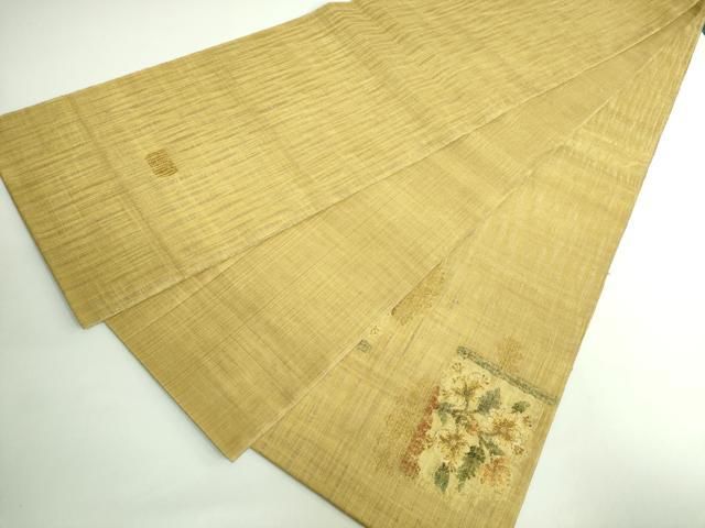 平和屋着物■極上　西陣　老舗　渡文謹製　手織　すくひ　両面　太鼓柄袋帯　スリーシーズン帯　波衣　花鳥文　金糸　逸品　DZAB0946kh5 平和屋着物○極上 西陣 老舗 渡文謹製 手織 すくひ 両面 太鼓柄袋帯