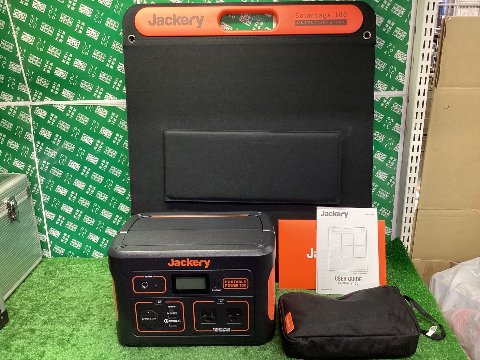 Jackery ジャクリ ポータブル電源 708 & ソーラーパネル付き ITF309HC0CIO