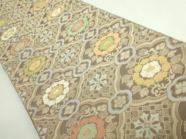 平和屋着物 上 西陣 北尾織物匠 全通柄袋帯 唐織 吉祥花文 kh 5
