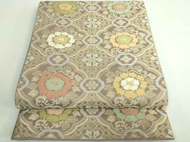 平和屋着物 上 西陣 北尾織物匠 全通柄袋帯 唐織 吉祥花文 kh 5