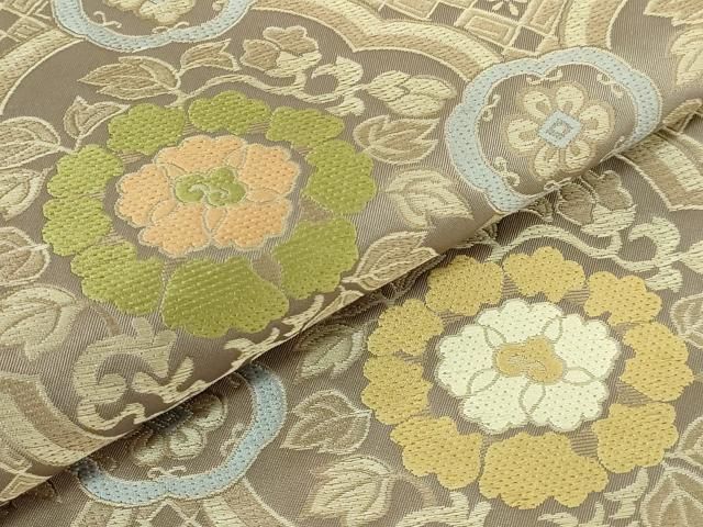  平和屋着物 上 西陣 北尾織物匠 全通柄袋帯 唐織 吉祥花文 kh 5 袋帯 帯