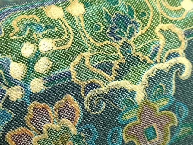 全通柄袋帯 更紗洋花文