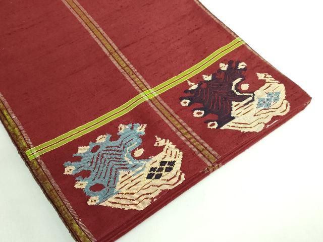 本袋帯 甲比丹孔雀