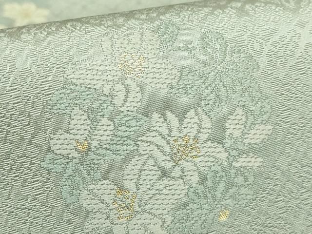  平和屋着物 上 西陣織 陰山織物謹製 箔屋清兵衛 六通柄袋帯 唐織 花丸文 草木染 本金箔 kh 5 袋帯 帯