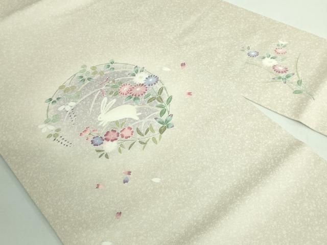 平和屋着物 上 九寸名古屋帯 花兎 kh 5