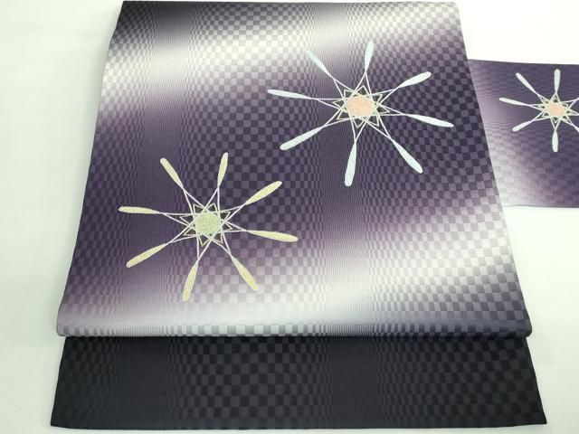 平和屋着物 上 中国三大刺繍 相良刺繍 総刺繍 京洛彩繍 中村京山 九寸名古屋帯 雪華 金糸 kh 5