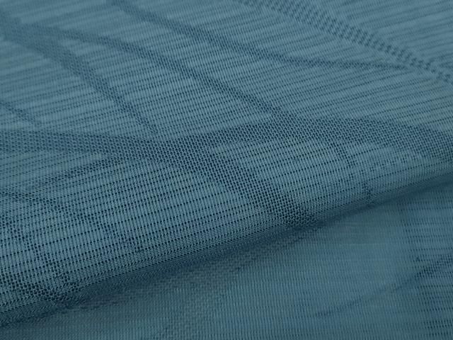  平和屋着物 上 夏物 色無地 紋紗 変わり絽 草葉地紋 露草色 kh 5 色無地 着物