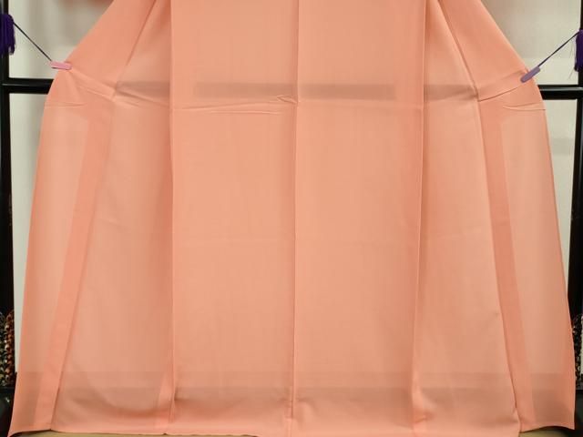  平和屋着物 上 夏物 色無地 絽 珊瑚朱色 大丸扱い kh 5 色無地 着物