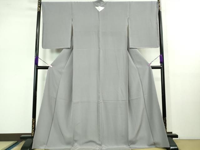 平和屋着物 上 色無地 薄鼠色 大丸扱い ロング丈 kh 5