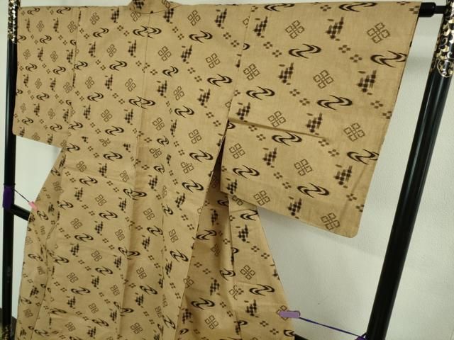  平和屋着物 上 本場琉球絣 綿琉球 単衣 綿 kh 5 紬 着物