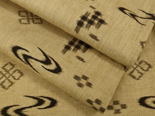 平和屋着物 上 本場琉球絣 綿琉球 単衣 綿 kh 5