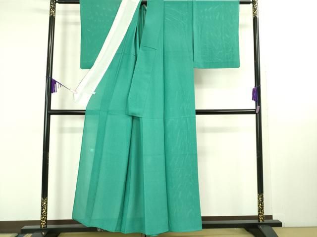  平和屋着物 上 夏物 色無地 作家物 草木染 絽 木賊色 kh 5 色無地 着物