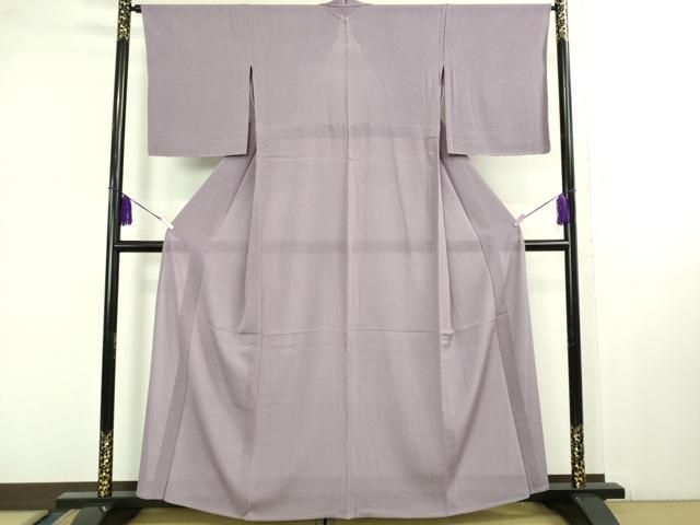 平和屋着物■極上　夏物　色無地　絽縮緬　葡萄鼠色　三越扱い　逸品　未使用　DZAB1081kh5 平和屋着物□極上 夏物 色無地 絽縮緬 葡萄鼠色 三越扱い 逸品