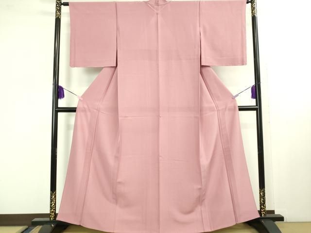 平和屋着物 上 夏物 色無地 絽 蘇芳香色 kh 5