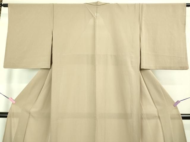  平和屋着物 上 夏物 色無地 絽 白茶色 kh 5 色無地 着物