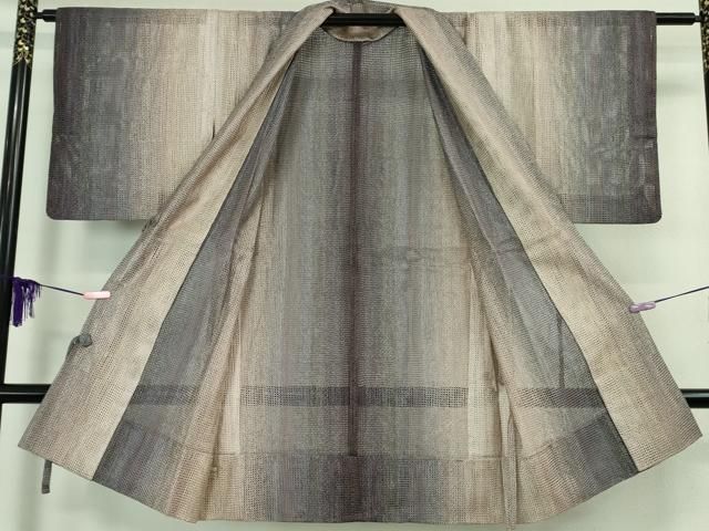  平和屋着物 上 道中着 スリーシーズン 春夏秋 塵除け ロング丈 三軸組織 西陣 京くみひも 彩つづら 証紙付き kh 5 羽織 着物 浴衣