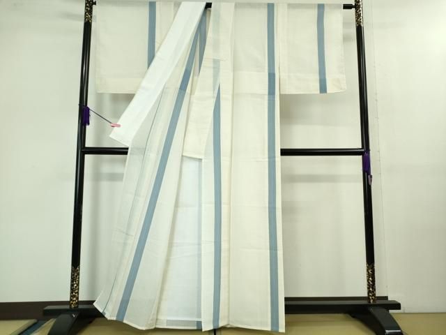  平和屋着物 夏物 島津上布 琉球藍 永長祐樹作 間道 証紙付き kh 5 紬 着物