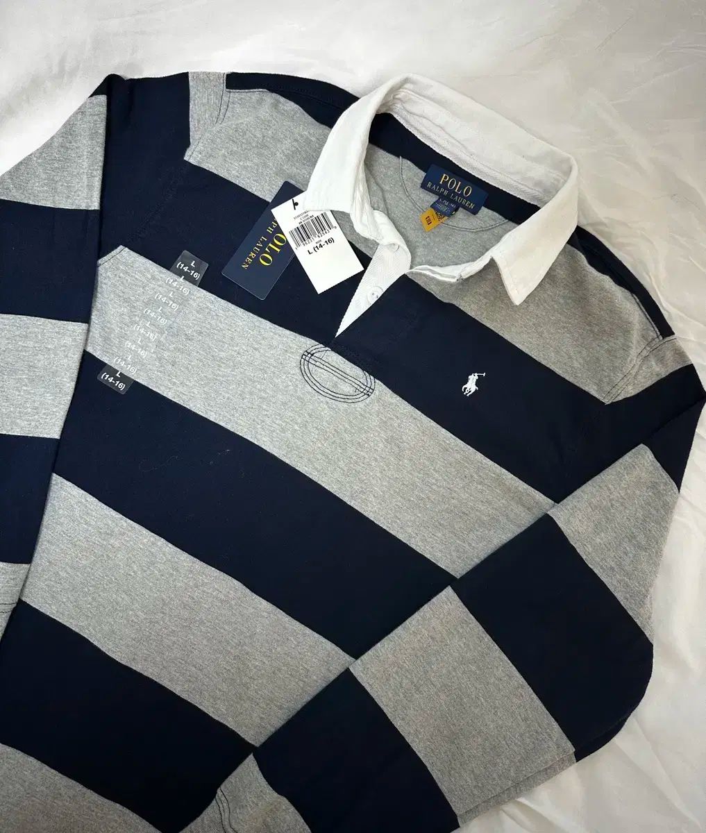 新商品 ポロ ラルフローレン BOYS ラグビーシャツ L