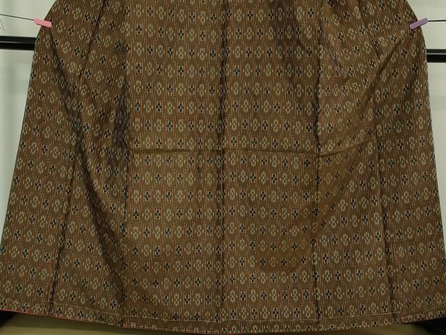  平和屋着物 上 本場琉球絣 紬 反端付き kh 5 紬 着物