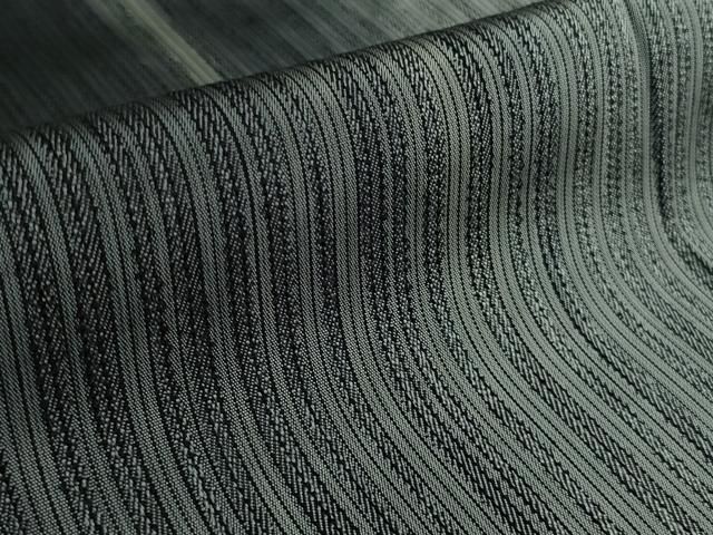 平和屋着物□極上 訪問着 お召地 暈し染め 黒地 ロング丈 逸品